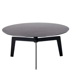 Dunkler Couchtisch mit Dreifußgestell - Deway