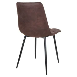 Dunkler Eiche Tisch & Stühle in Dunkelbraun - Jovena (siebenteilig)