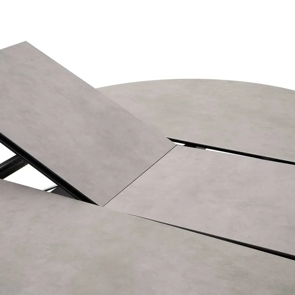 Dunkler Esstisch mit Butterflyauszug - Exmonda