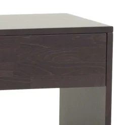 Dunkler Nachtschrank Lidoral aus Buche Massivholz