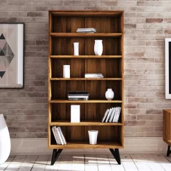 Echtholz Regal aus Wildeiche Massivholz - Mandirov