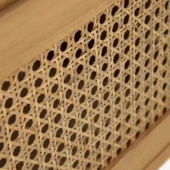 Echtholz Waschtisch aus Teak mit Wiener Geflecht - Tiranny