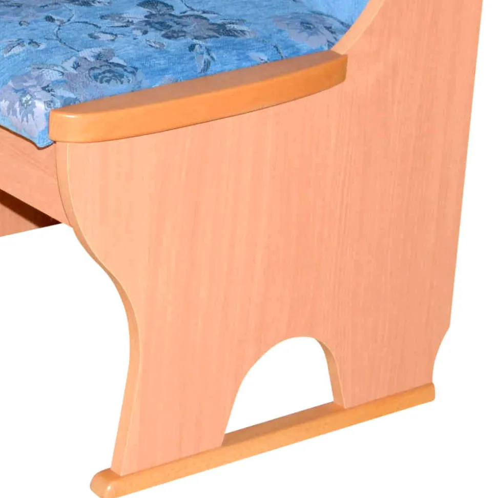 Eckbank in Blau und Buche - Afrina