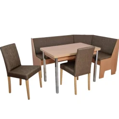 Eckbank Tischgruppe mit fünf Sitzplätzen - Buryas (vierteilig)