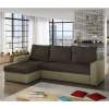 Eckbettsofa in Braun und Beige - Rodaris