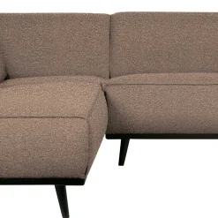 Eckcouch in hellem Braun Buklee - Mercana