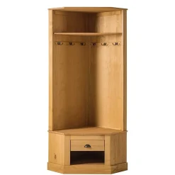 Eckgarderobe in Kiefer Natur - Kumico