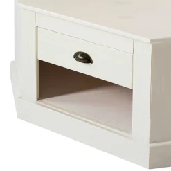 Eckgarderobe in Weiß - Cianova