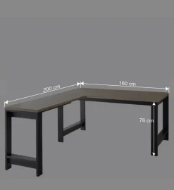 Eckschreibtisch & Rollcontainer - Joe (dreiteilig)