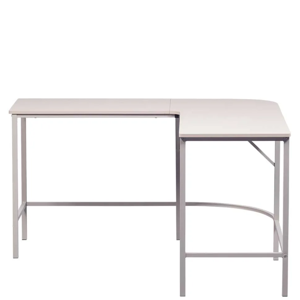 Eckschreibtisch in Hellgrau - Barossio