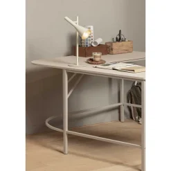 Eckschreibtisch in Hellgrau - Barossio