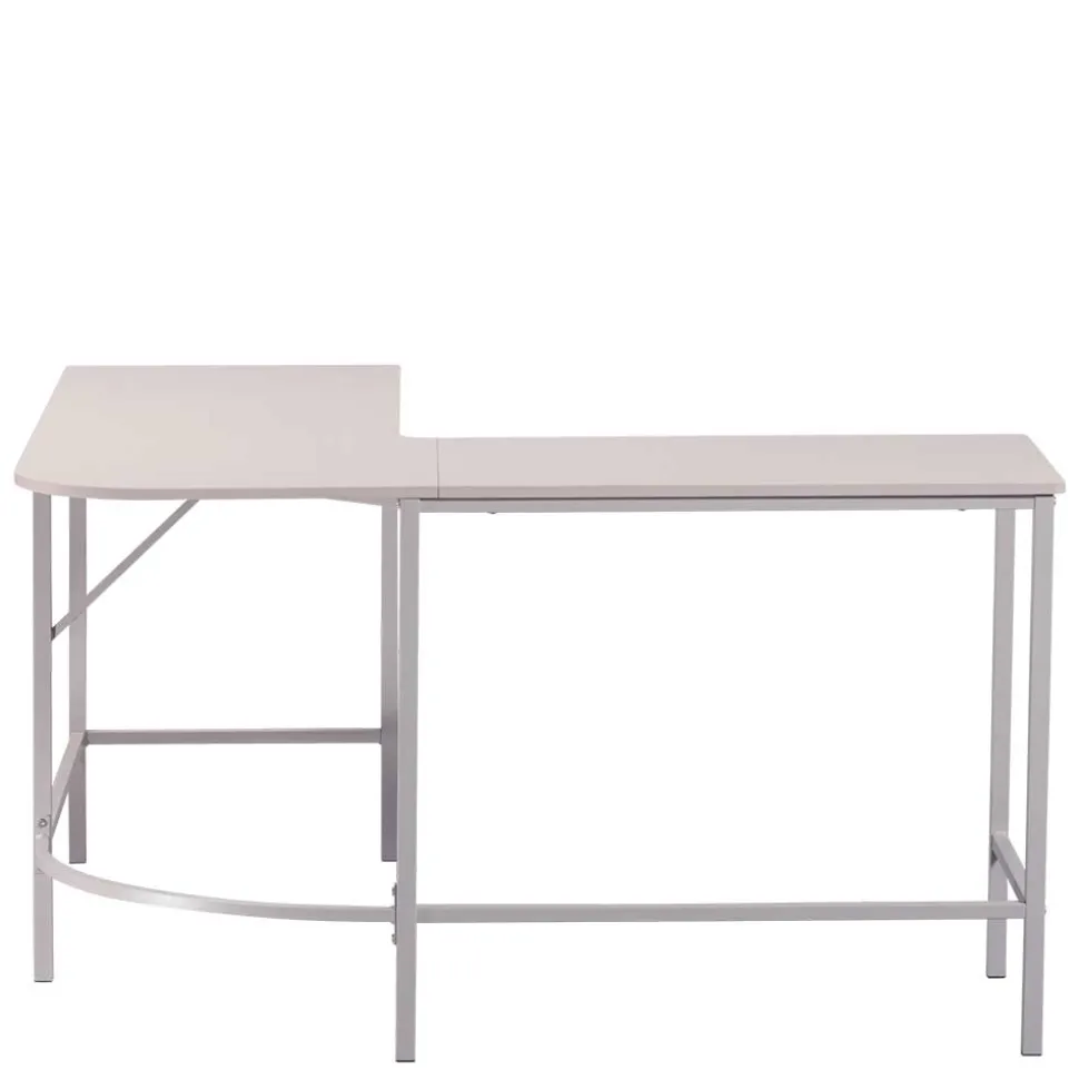 Eckschreibtisch in Hellgrau - Barossio