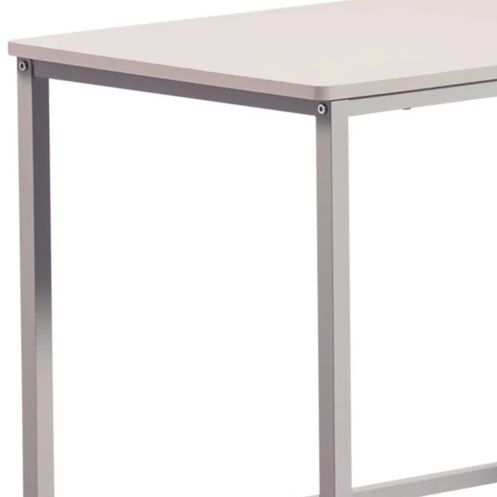 Eckschreibtisch in Hellgrau - Barossio