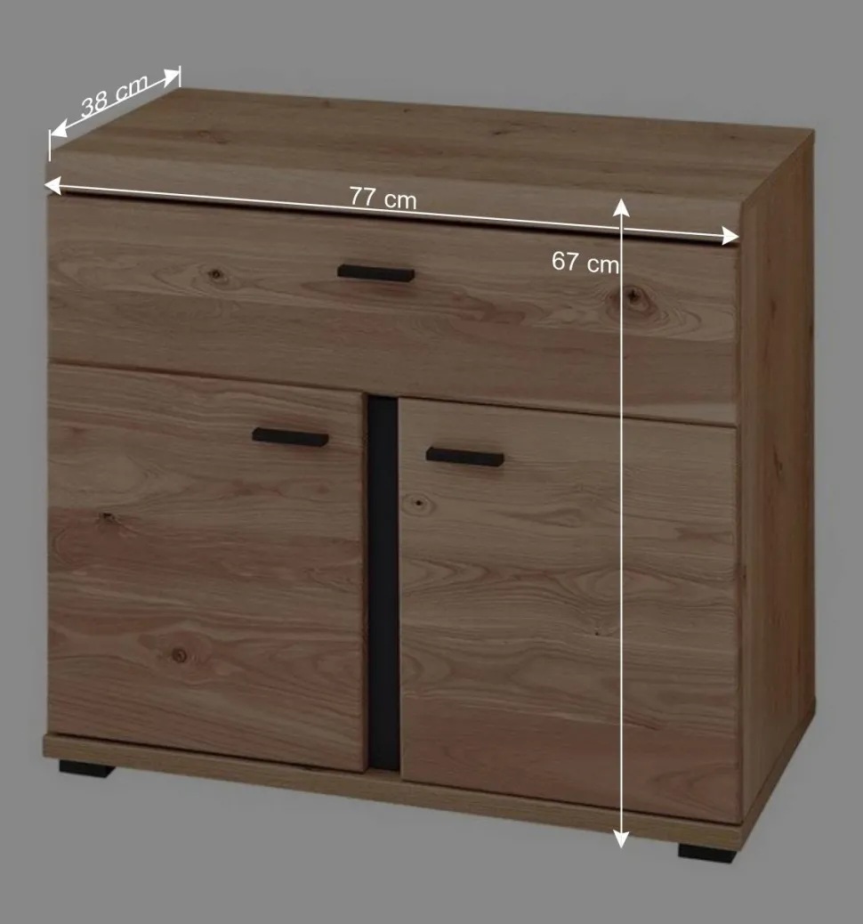 Eckschreibtisch teilmassiv - Emly