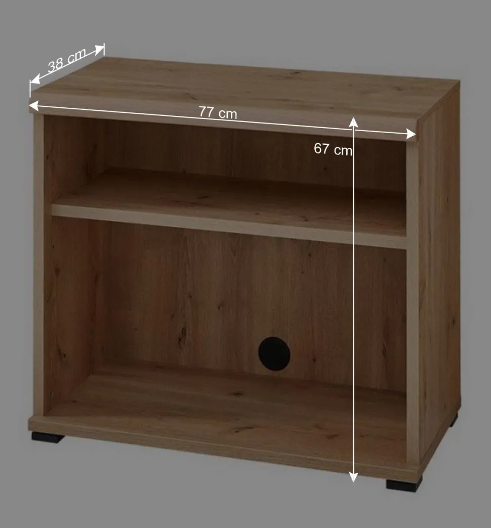 Eckschreibtisch teilmassiv - Emly