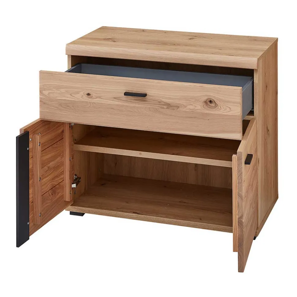 Eckschreibtisch teilmassiv - Emly