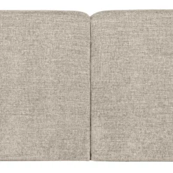 Ecksofa in Beige Webstoffbezug - Mauricios