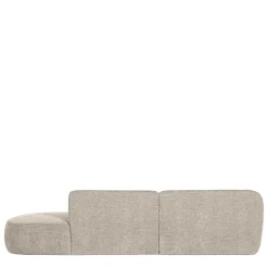 Ecksofa in Beige Webstoffbezug - Mauricios