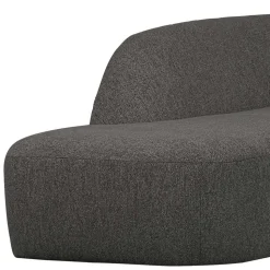 Ecksofa in Schwarzgrau Chenille - Barat