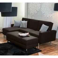 Ecksofa mit Hocker und Schlaffunktion - Tagalog (zweiteilig)