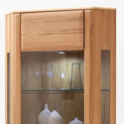 Eckvitrine Athias aus Kernbuche