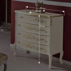 Edle Barock-Kommode miz 87 cm Breite - Iviada