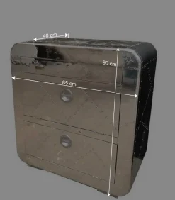 Edle Design Flurmöbel in Silber - Pilot (sechsteilig)