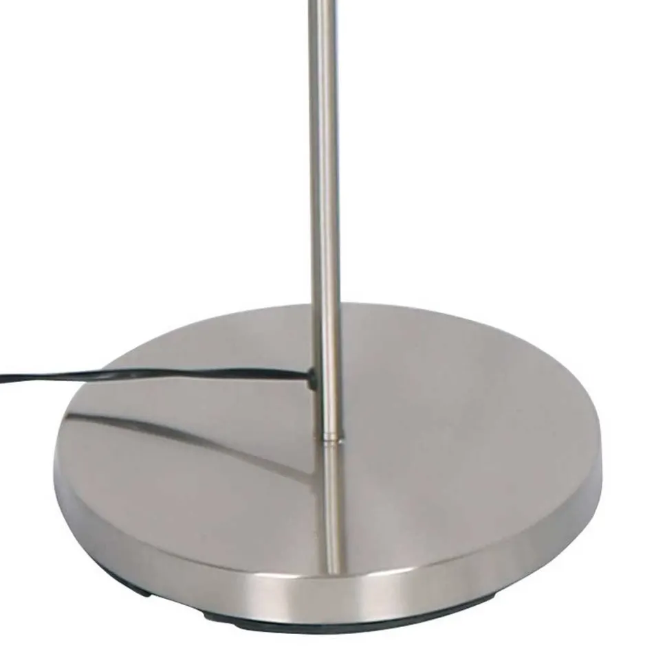 Edle Stehleuchte in matter Edelstahl Optik - Olenora