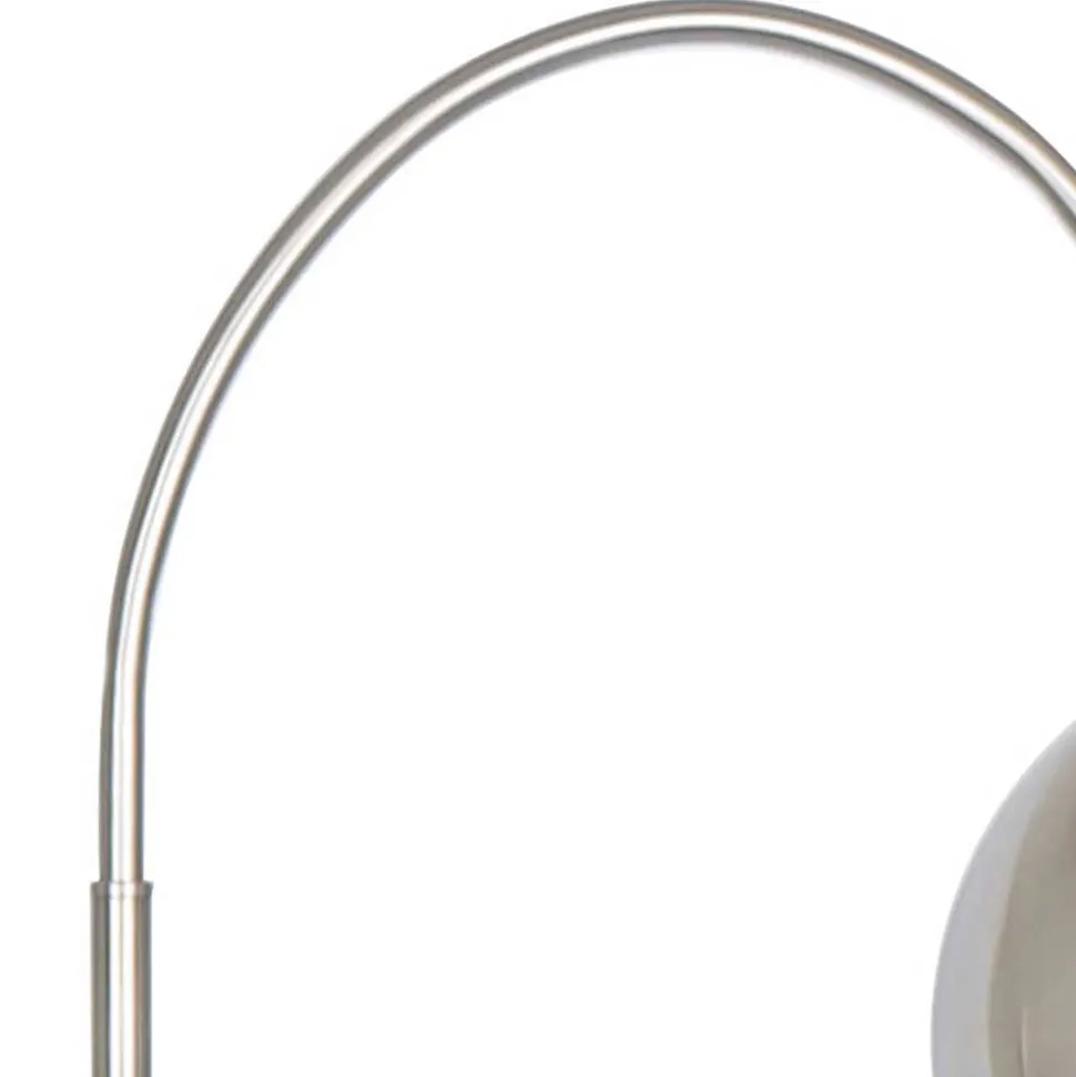 Edle Stehleuchte in matter Edelstahl Optik - Olenora