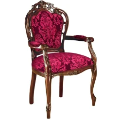 Edler Armlehnenstuhl im Barock Stil - Ursanna