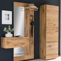 Edles Dielen Set Macusos mit Balkeneiche Furnier (fünfteilig)