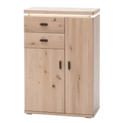 Eiche Bianco Flur Kommode mit LED Beleuchtung - Arkadiuz