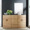 Eiche Bianco Sideboard teilmassiv Pontros 2-türig