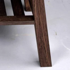 Eiche Couchtisch dunkel lackiert und gebürstet - Vedraza