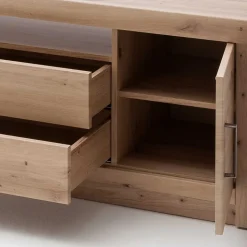 Eiche Dekor TV Board mit 2 Schubladen - Wykina