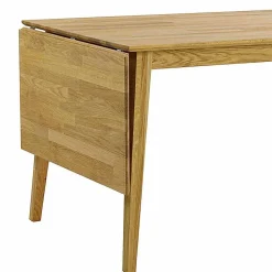 Eiche Esstisch Set mit Polsterstühlen - Number (fünfteilig)