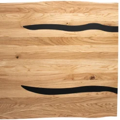 Eiche Esszimmertisch mit Epoxid-Harz-Einlagen - Slavidra