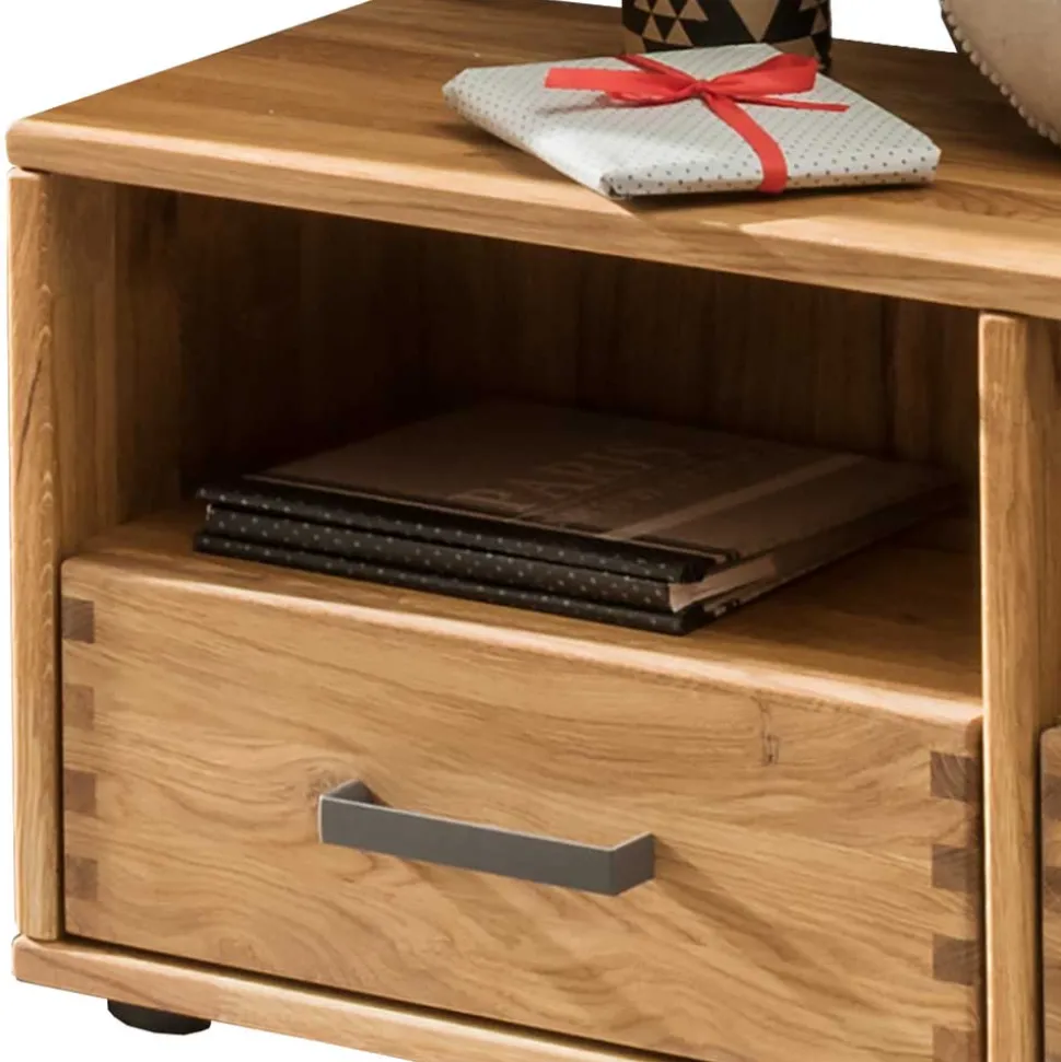 Eiche Flurbank mit 2 Schubladen - Teano