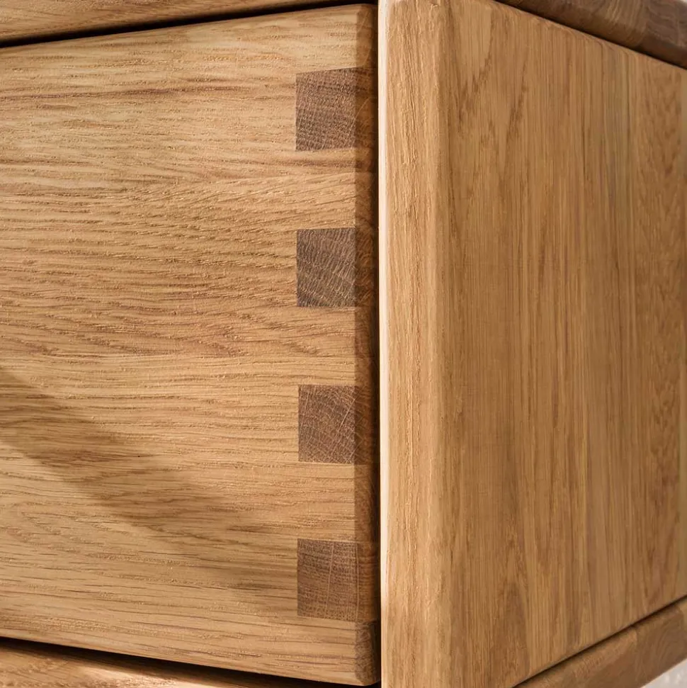 Eiche Flurbank mit 2 Schubladen - Teano