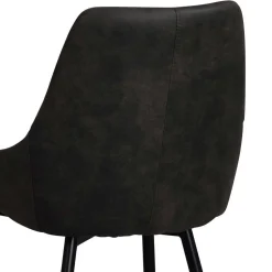 Eiche Rauchfarben Tisch & 6 Stühle Namac in Dunkelgrau (siebenteilig)