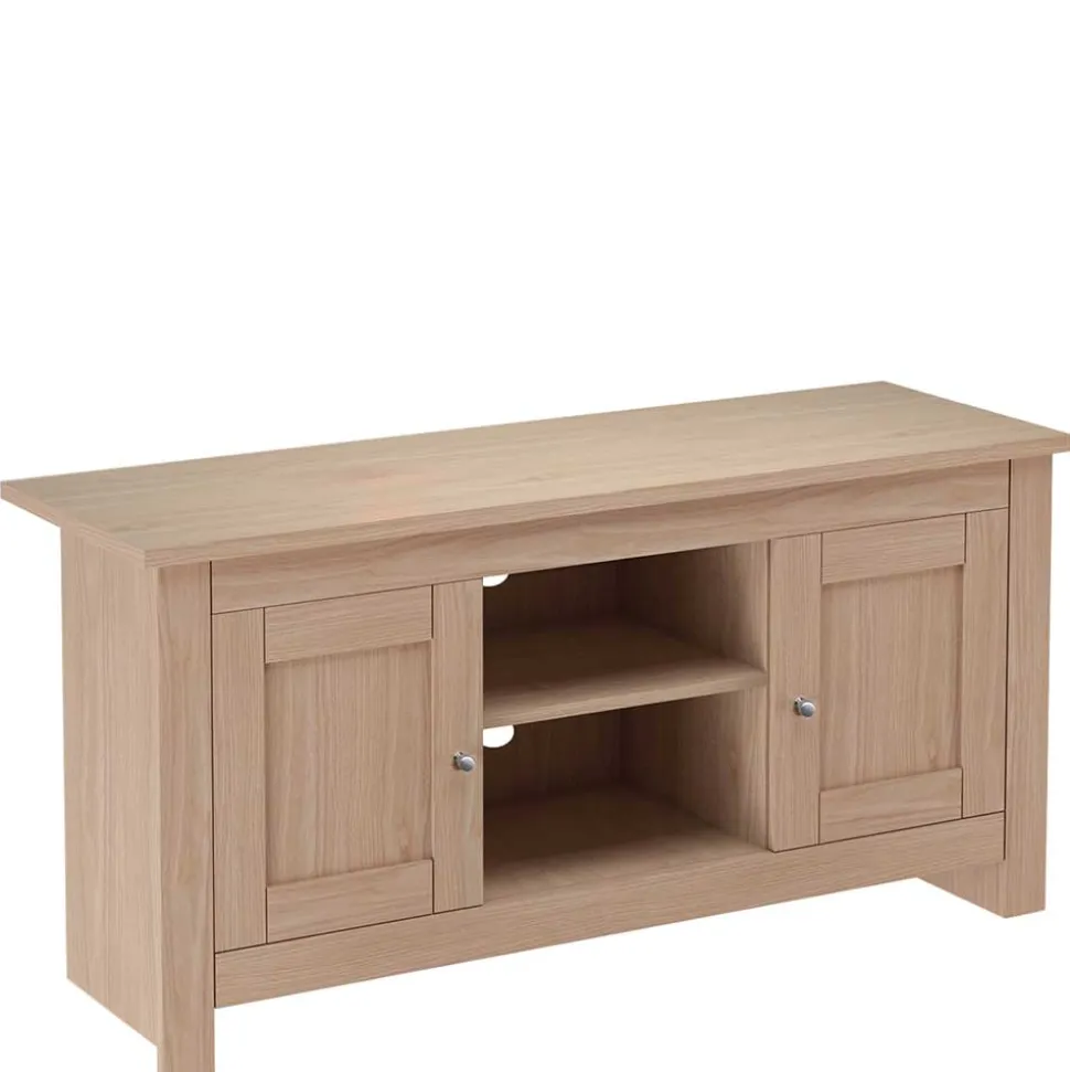 Eichefarbenes Landhaus TV Board 120x58x39 cm - Eliandas