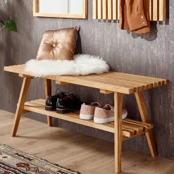 Eichenholz Flurbank im Skandi Design - Artensian