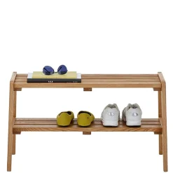 Eichenholz Flurbank mit Ablage - Gangizo