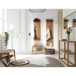 Eichenholz Flurbank mit Ablage - Gangizo