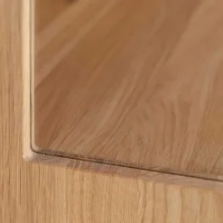 Eichenholz Highboard mit Hirnholz Applikation - Deruta