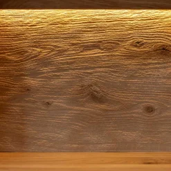 Eichenholz Highboard mit Hirnholz Applikation - Deruta