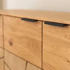 Eichenholz Sideboard mit Hirnholz Applikation - Deruta