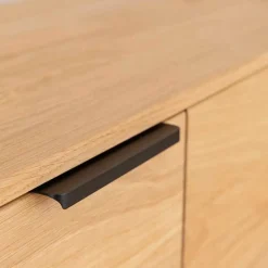 Eichenholz Sideboard mit Hirnholz Applikation - Deruta