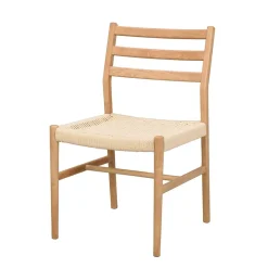 Eichenholz Stuhl mit Geflecht Sitz - Francis (2er Set)