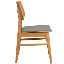 Eichenholz Stuhl mit Polster - Onan (2er Set)